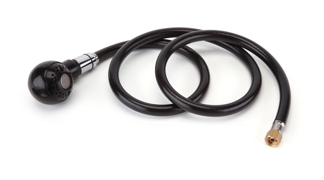 SalonTuff® #SPRAYHOSE-DLX-BSH Extra-Long Deluxe Shampoo Spray Hose w/Dual Function Black Spray Head