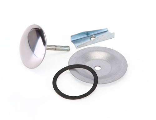 SalonTuff HPC Round Chrome Hole Plug Cover for Shampoo Bowls 1 3/4